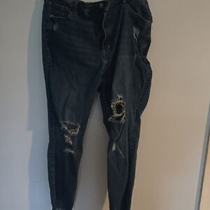 Women's Old Navy Distressed Blue Jeans